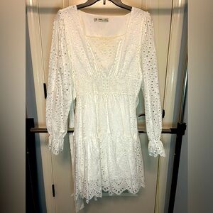 White lace dress